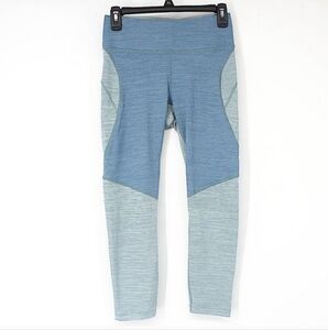 Outdoor Voices Blue Colorblock Athletic Leggings Women's Size Small